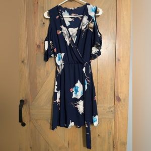 Charolette Russe cold shoulder dress with belt detail. Size s.